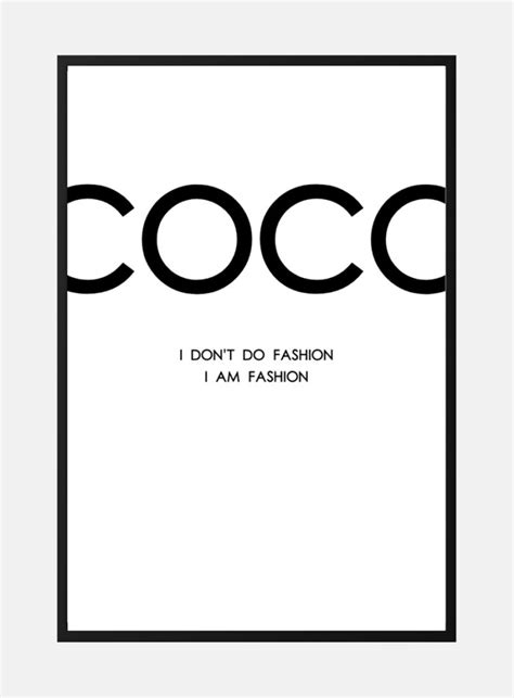 coco chanel plakat